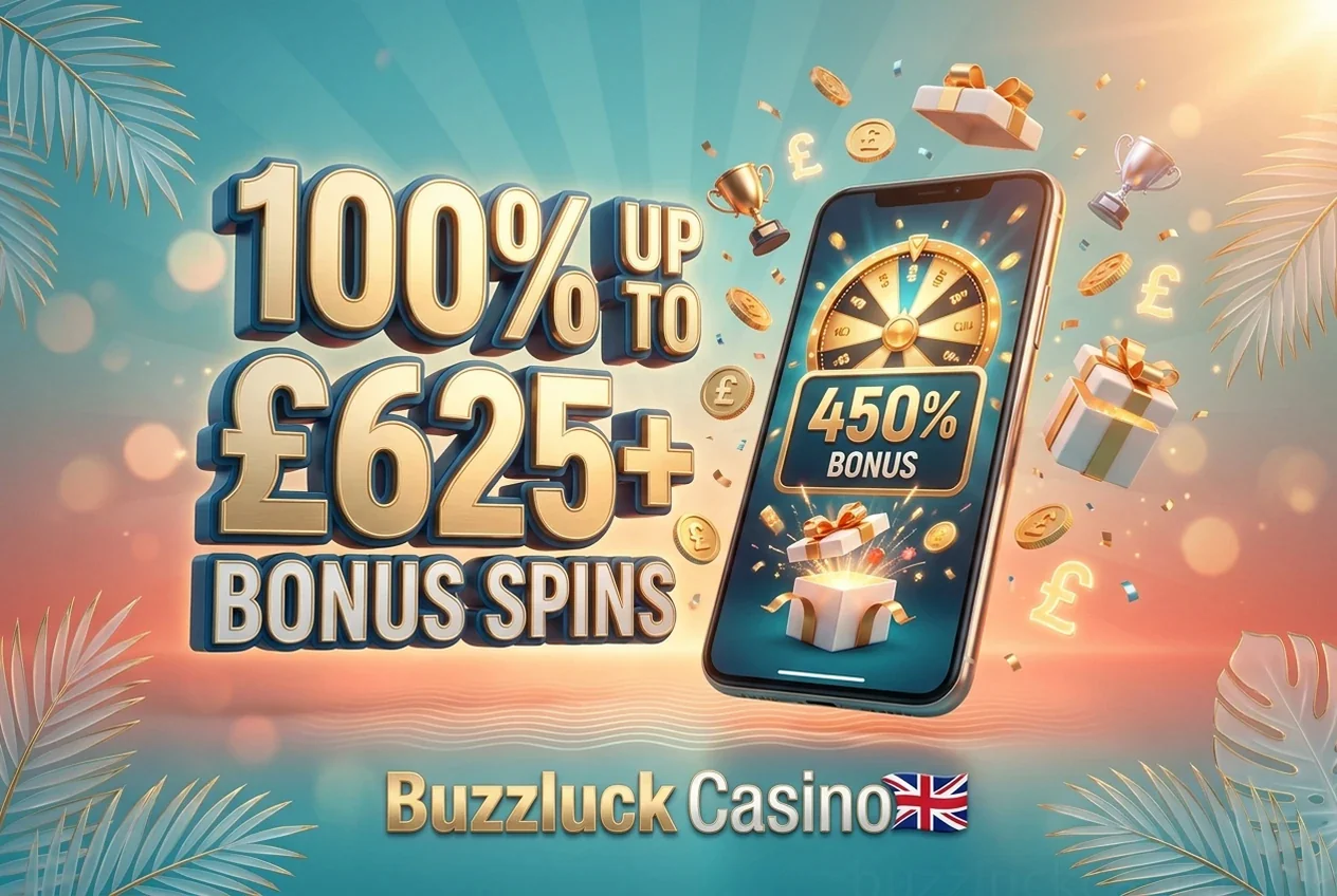 100% UP TO £625+ BONUS SPINS