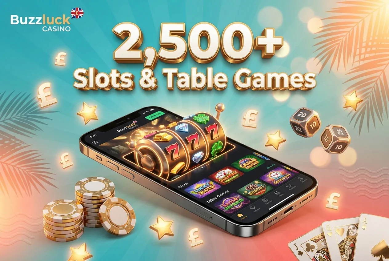 2,500+ Slots& Table Games
